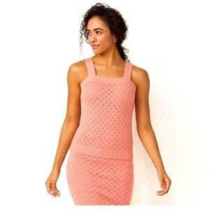 LC POINTELLE TANK SALMON SZ XXL